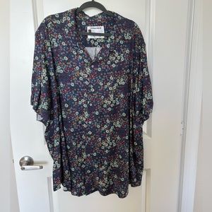 Target brand floral button down